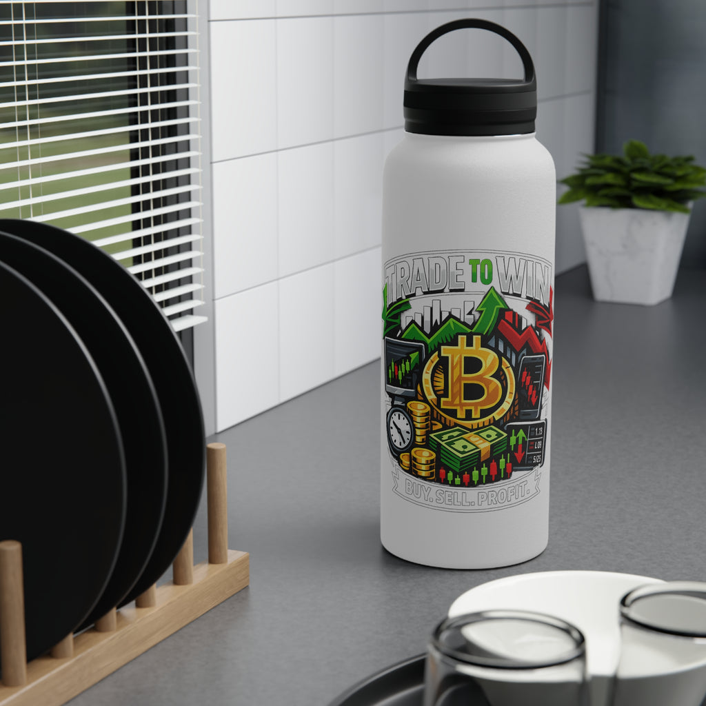Trade to Win Stainless Steel Water Bottle — Buy Sell Profit