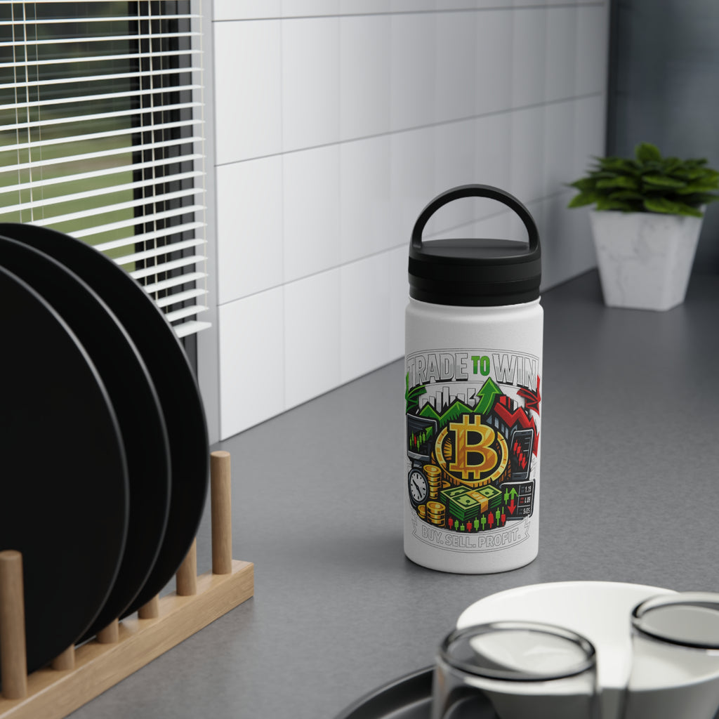 Trade to Win Stainless Steel Water Bottle — Buy Sell Profit