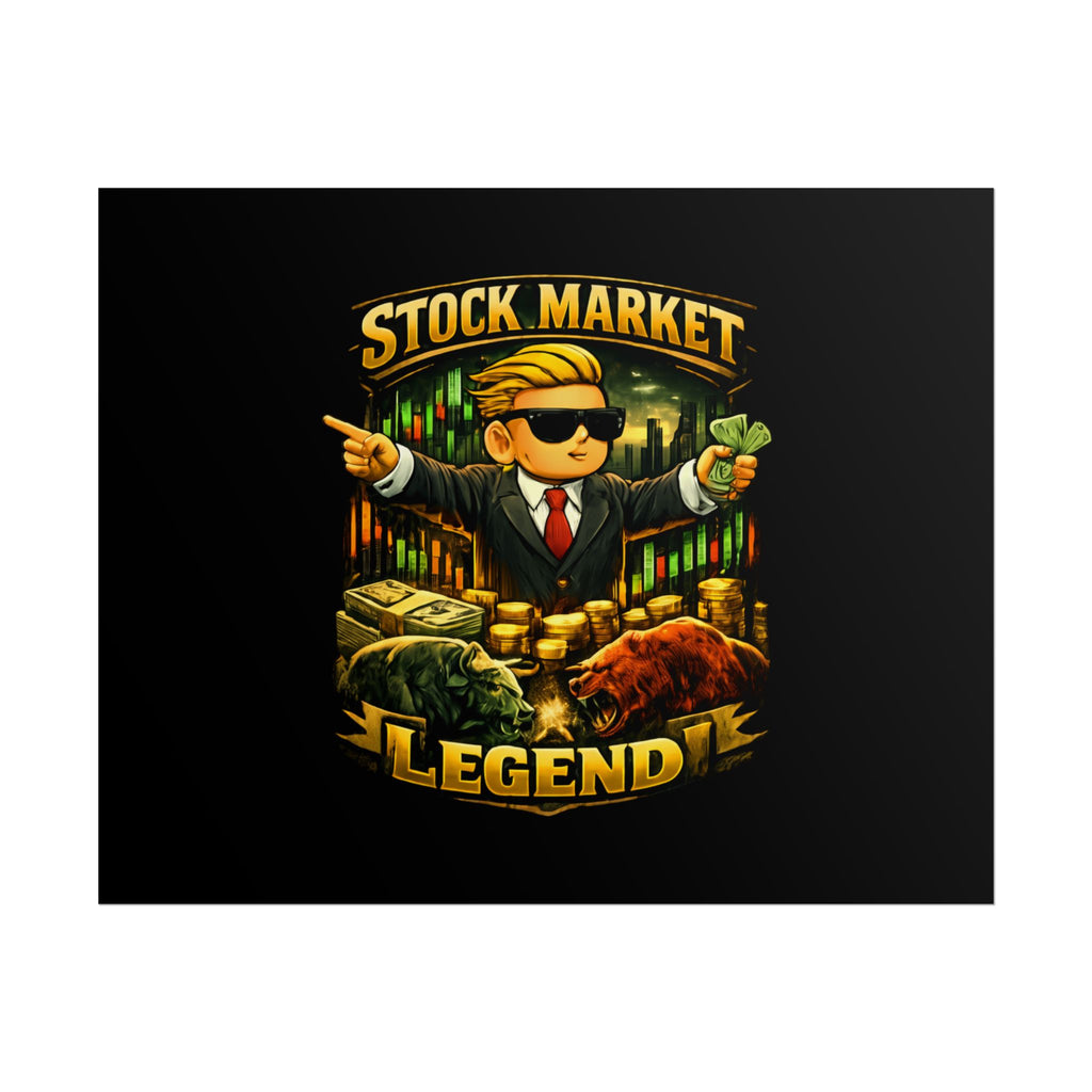 Stock Market Legend Rolled Poster — Wall Art for Traders & Finance Fans