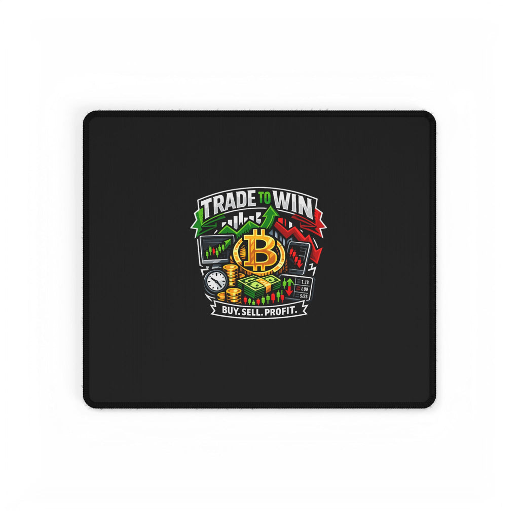 Trading Desk Mat — "Trade to Win, Buy Sell Profit" Mouse Pad
