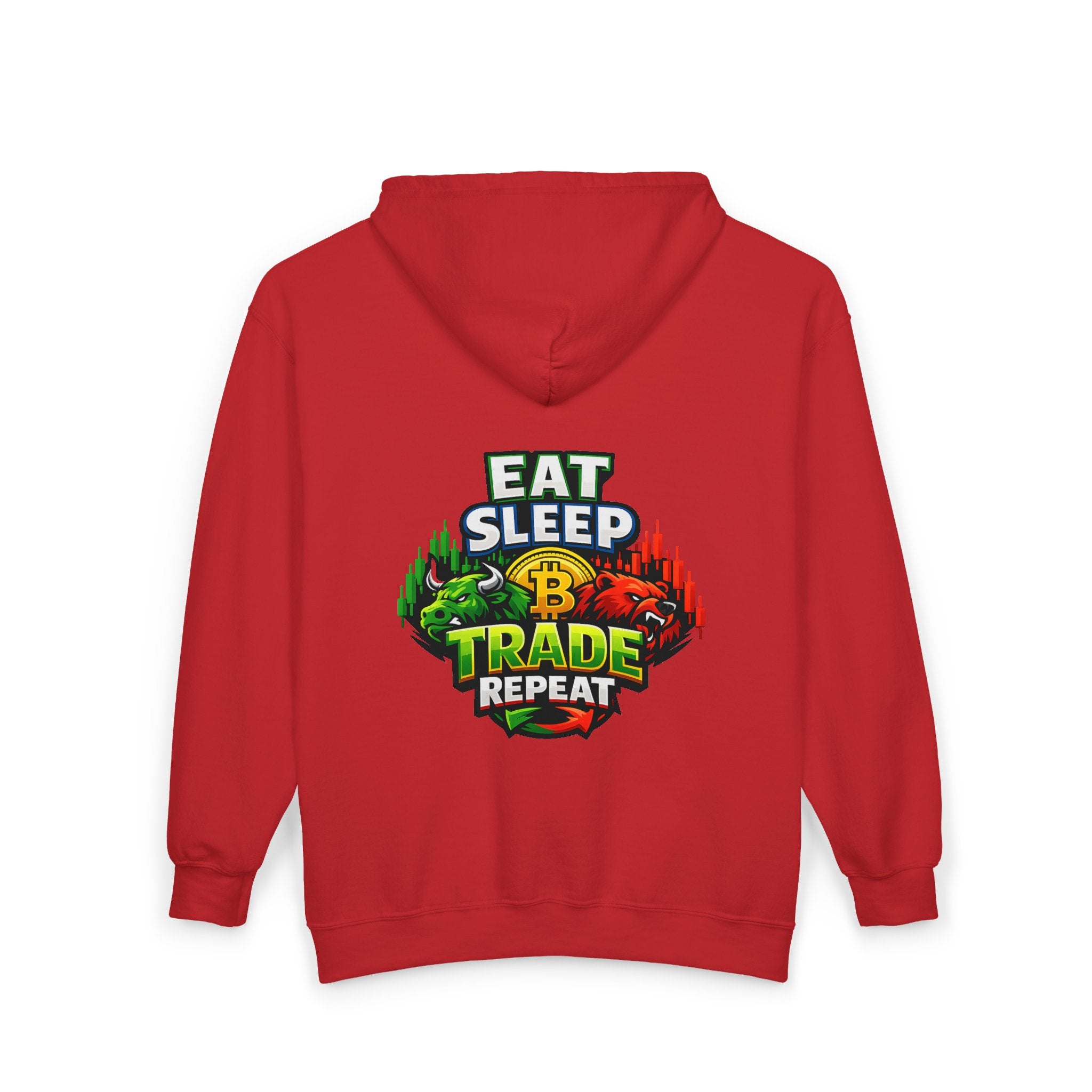 Eat Sleep Trade Repeat Zip-Up Hoodie