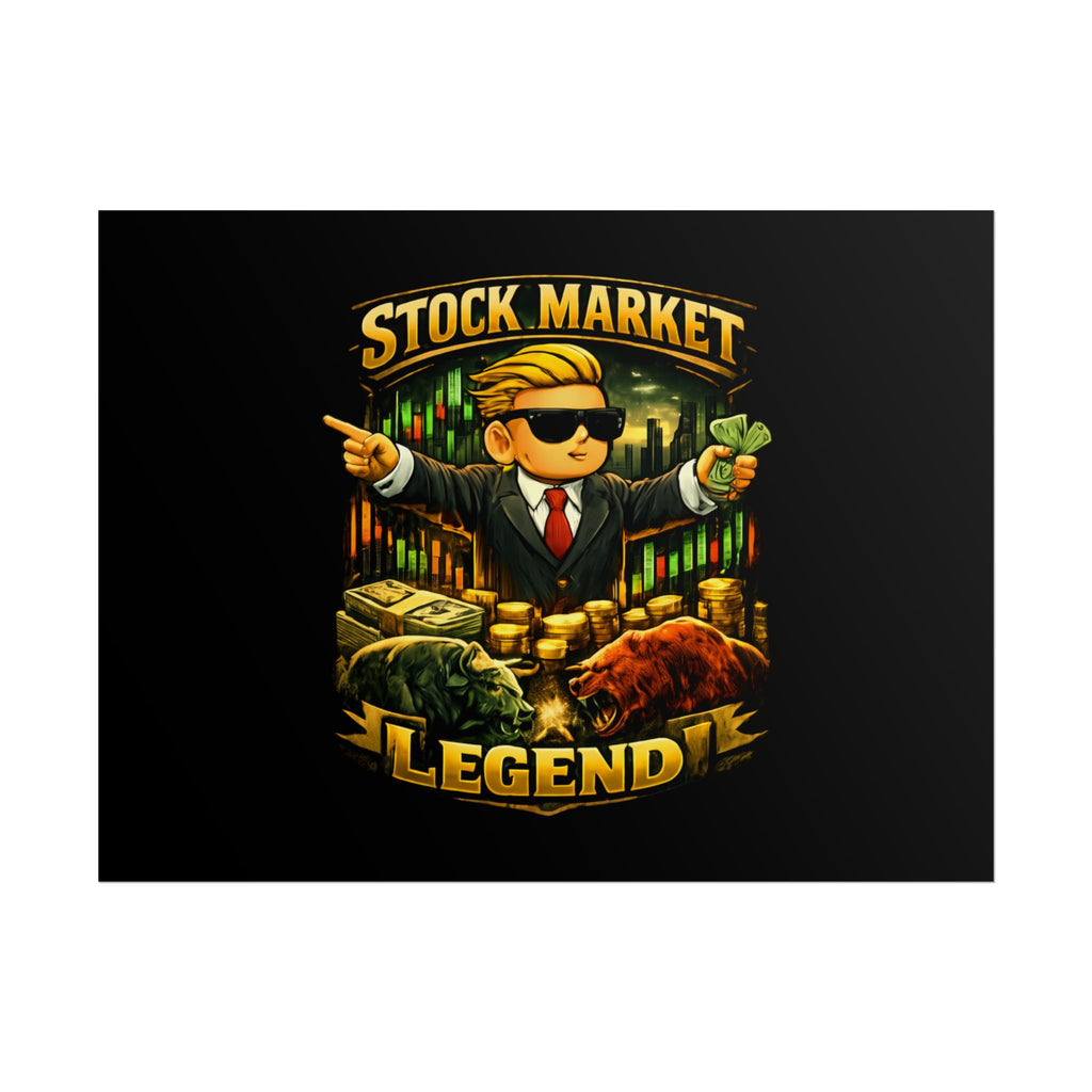 Stock Market Legend Rolled Poster — Wall Art for Traders & Finance Fans