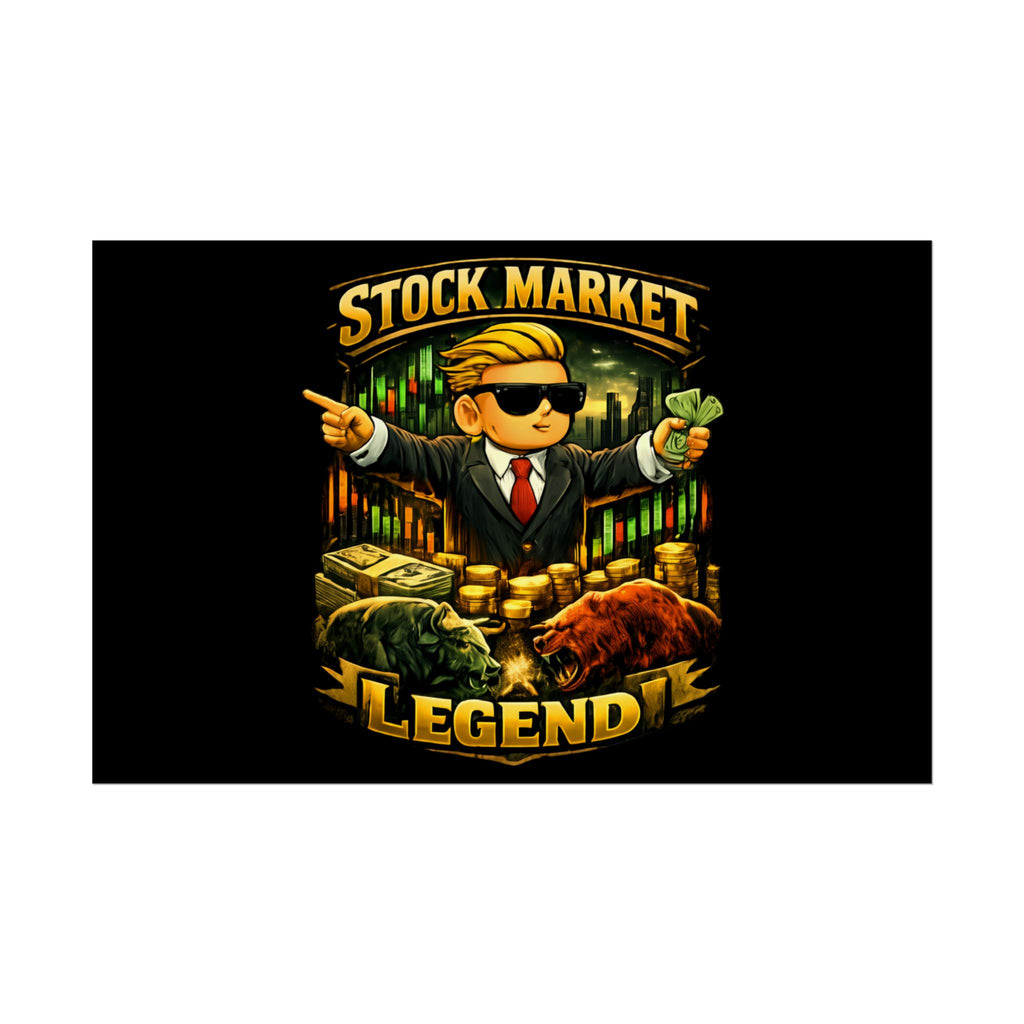 Stock Market Legend Rolled Poster — Wall Art for Traders & Finance Fans