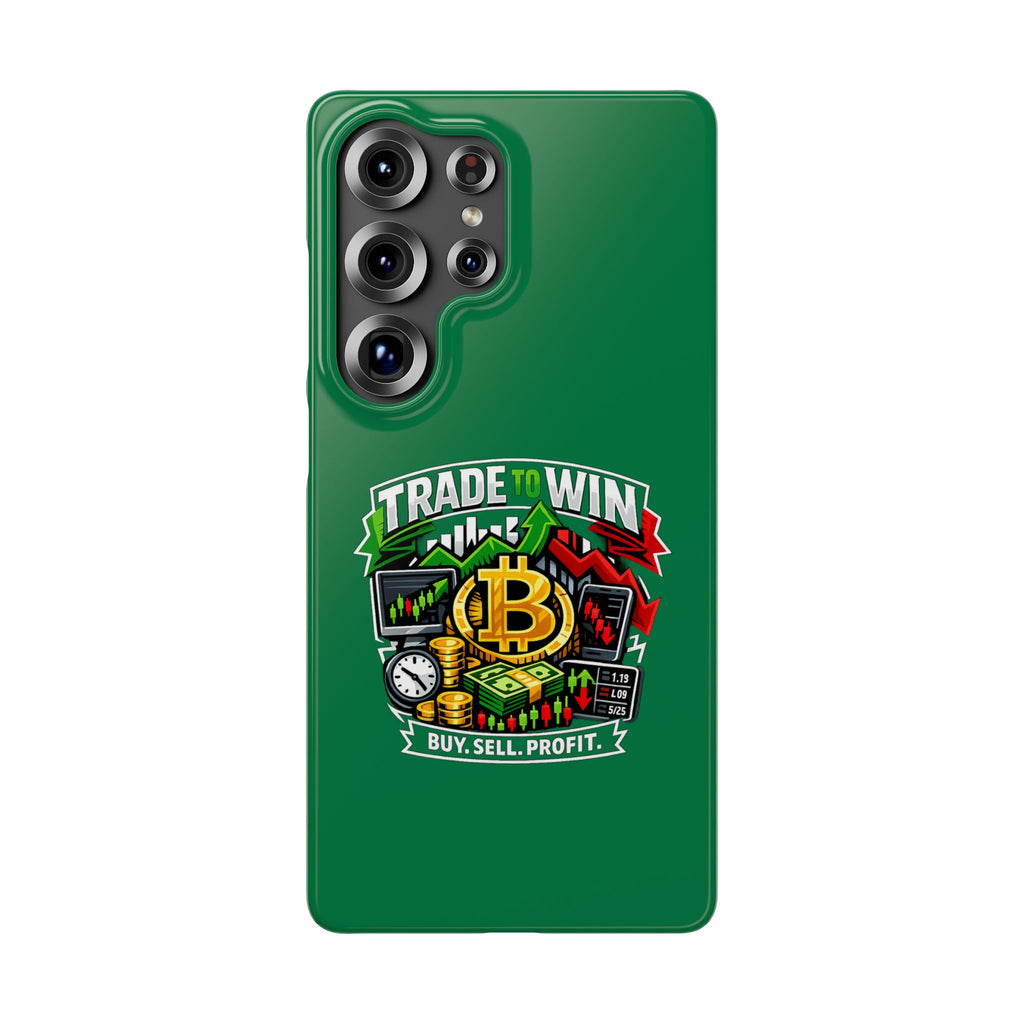 Phone Case — 'Trade to Win' Crypto Trading Design (Buy. Sell. Profit.)