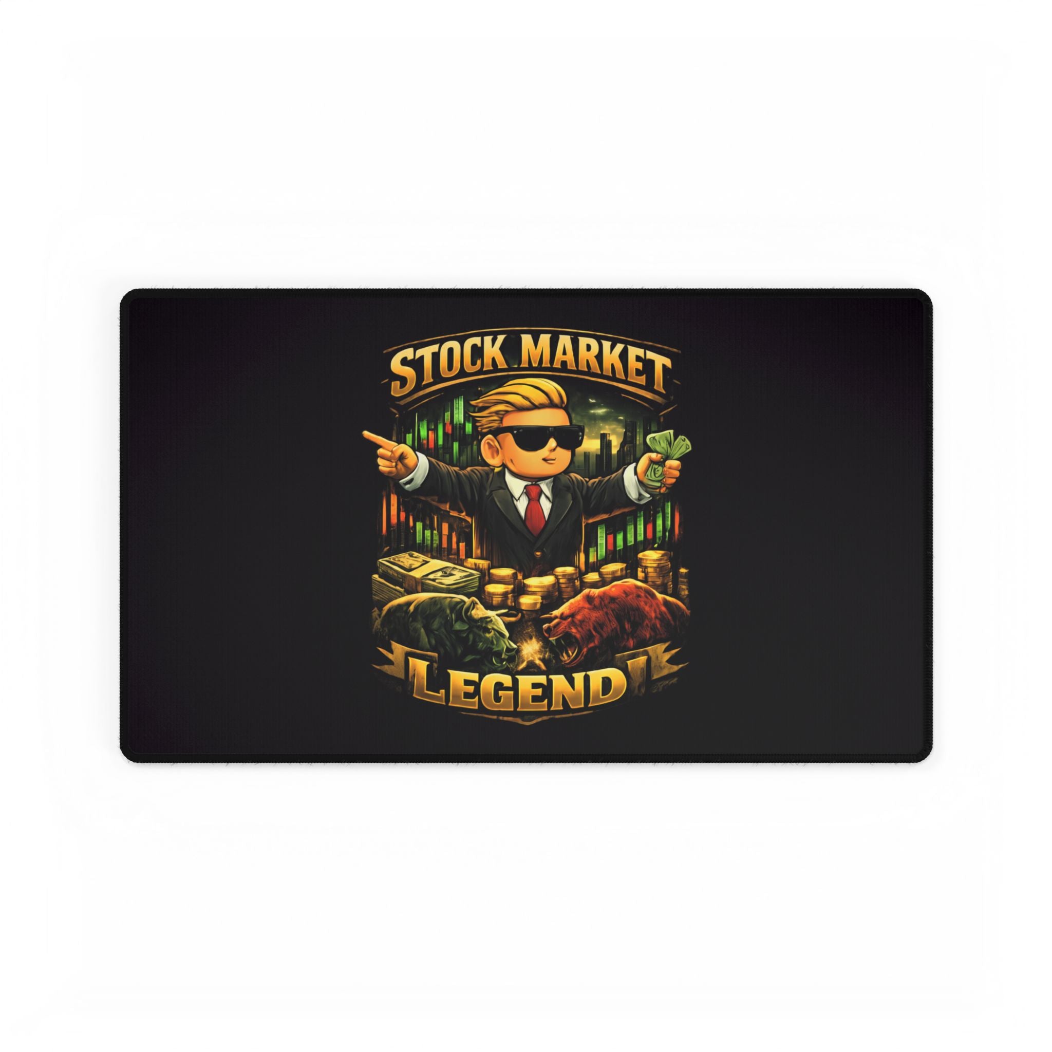 Stock Market Legend Desk Mat — Gamer/Trader Mousepad
