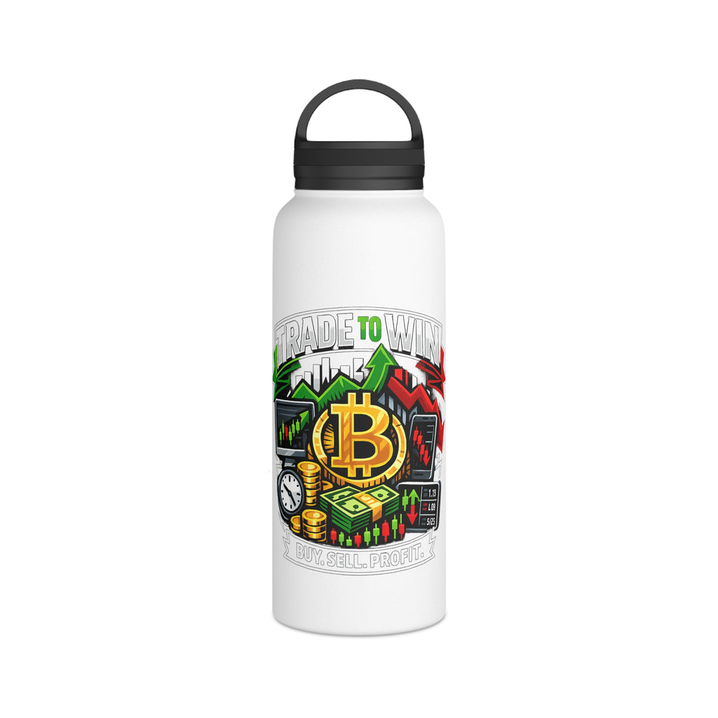 Trade to Win Stainless Steel Water Bottle — Buy Sell Profit