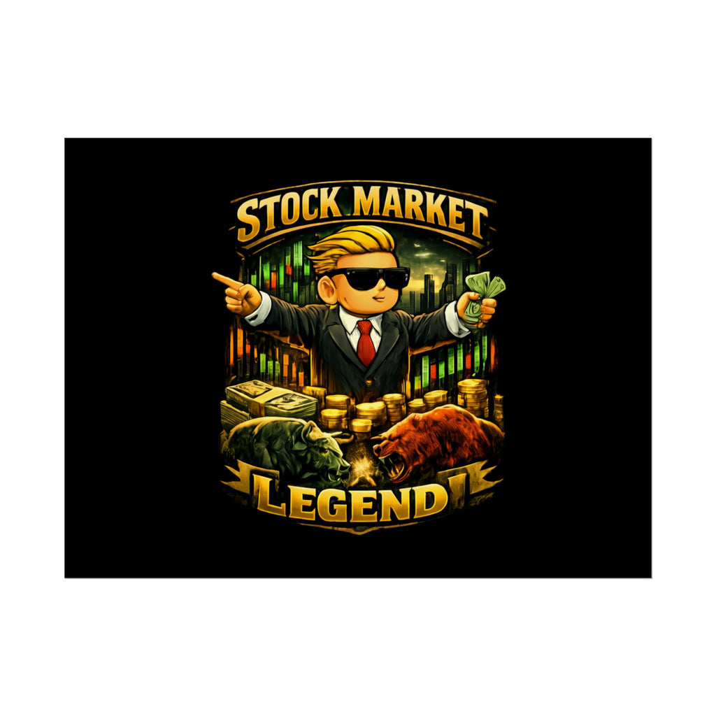 Stock Market Legend Rolled Poster — Wall Art for Traders & Finance Fans