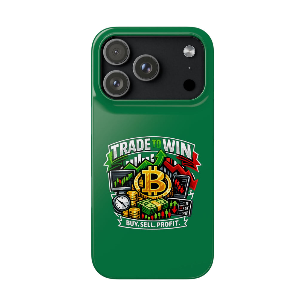 Phone Case — 'Trade to Win' Crypto Trading Design (Buy. Sell. Profit.)