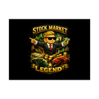 Stock Market Legend Rolled Poster — Wall Art for Traders & Finance Fans