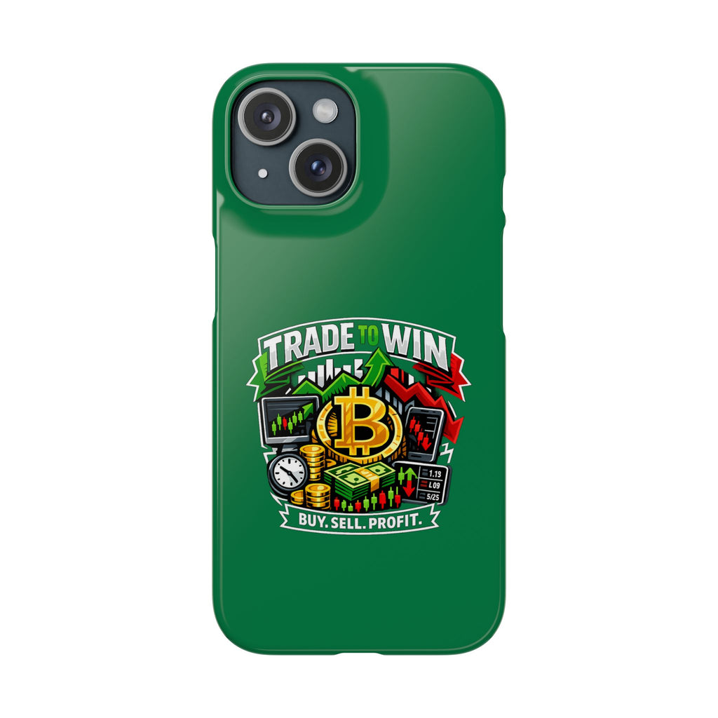 Phone Case — 'Trade to Win' Crypto Trading Design (Buy. Sell. Profit.)