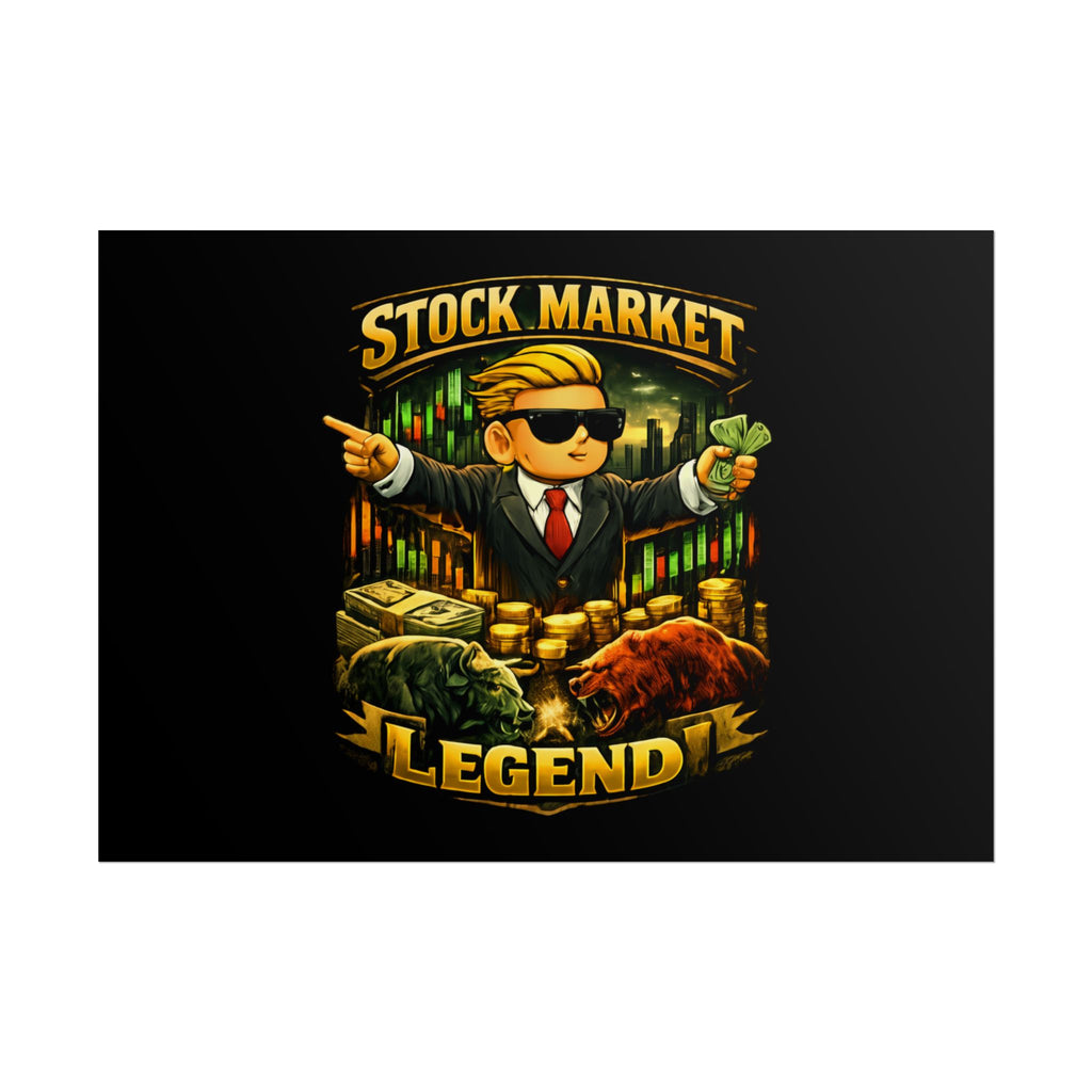 Stock Market Legend Rolled Poster — Wall Art for Traders & Finance Fans