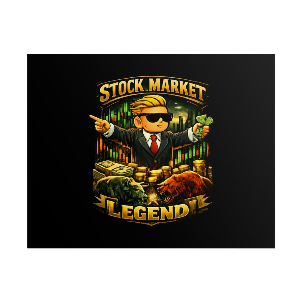 Stock Market Legend Rolled Poster — Wall Art for Traders & Finance Fans