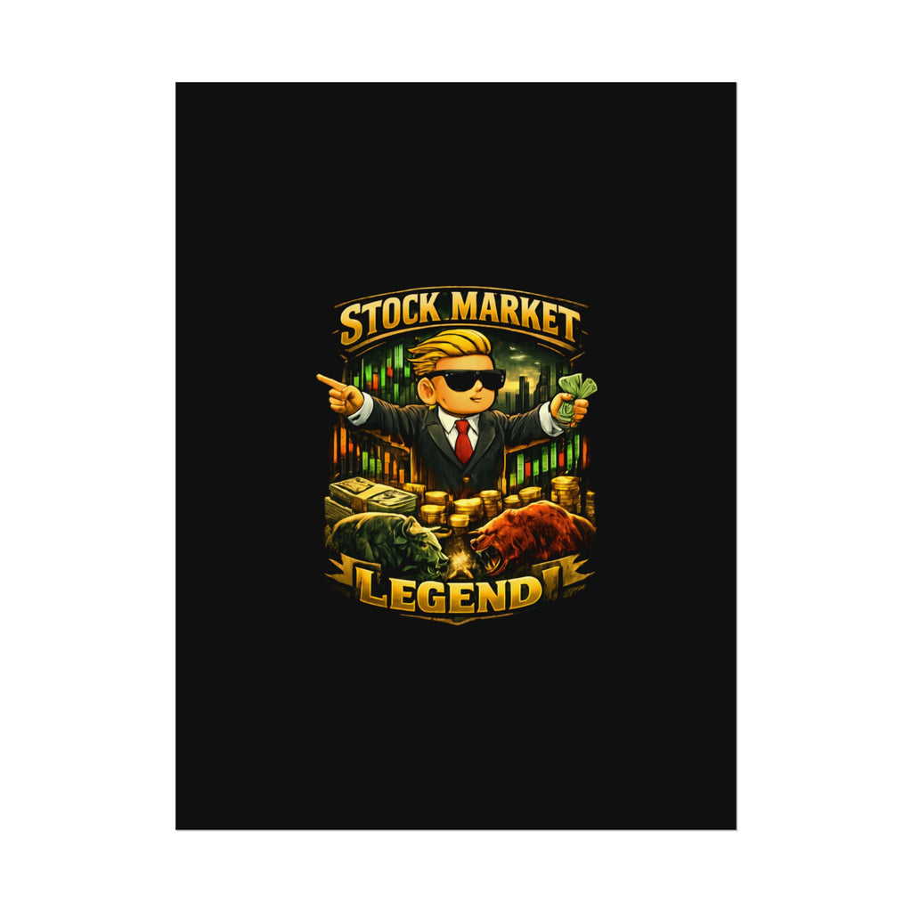 Stock Market Legend Rolled Poster — Wall Art for Traders & Finance Fans