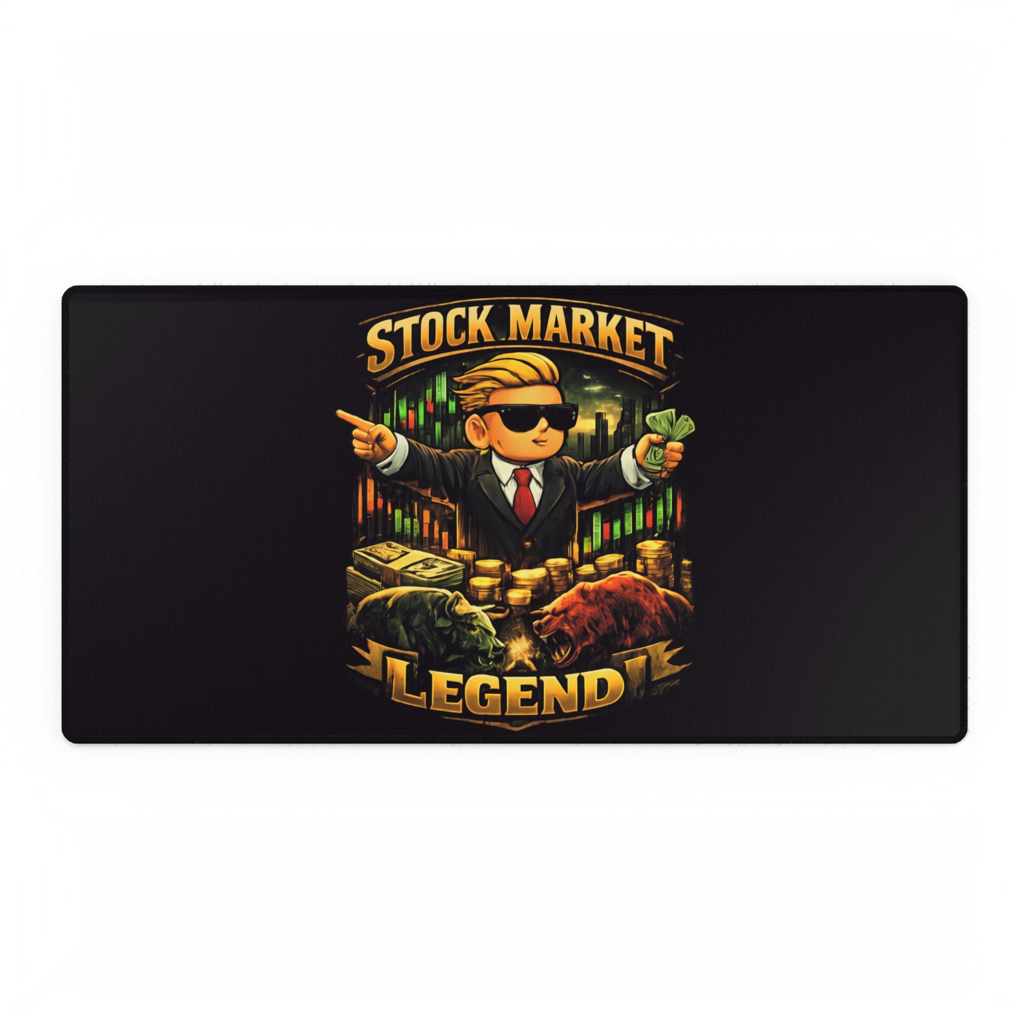 Stock Market Legend Desk Mat — Gamer/Trader Mousepad