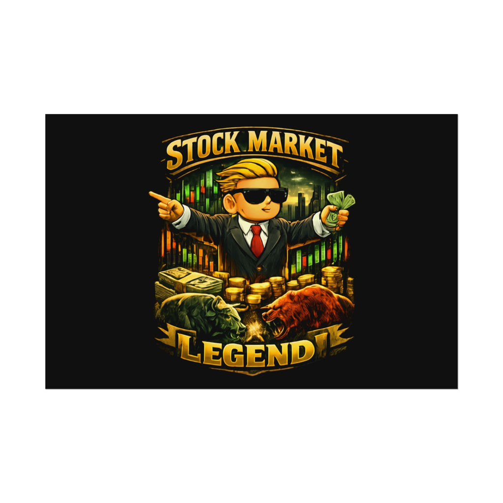Stock Market Legend Rolled Poster — Wall Art for Traders & Finance Fans