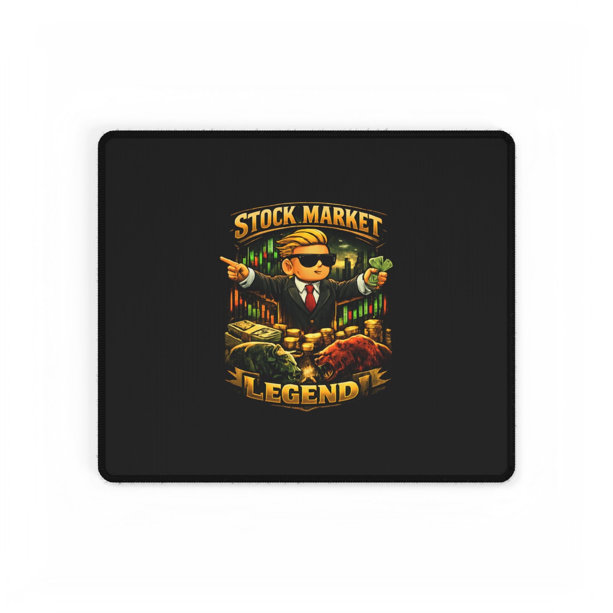 Stock Market Legend Desk Mat — Gamer/Trader Mousepad