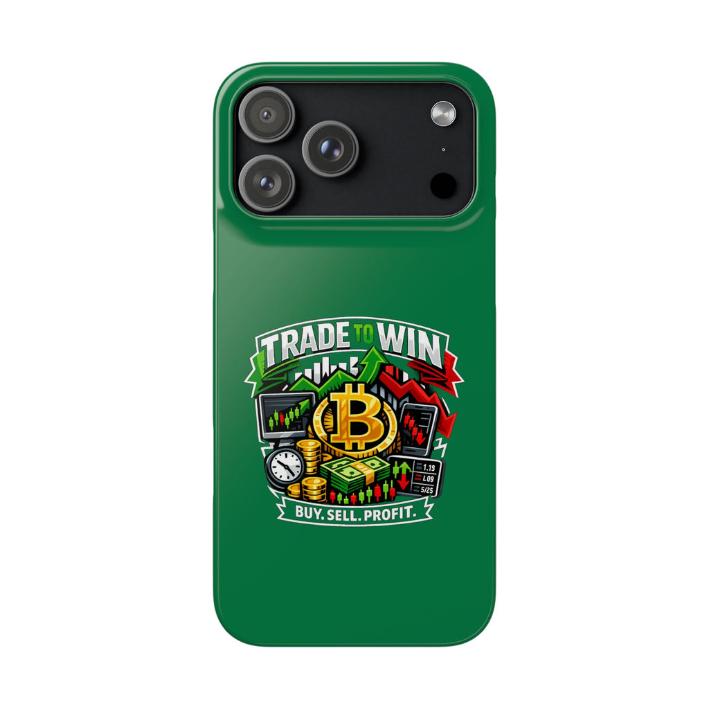 Phone Case — 'Trade to Win' Crypto Trading Design (Buy. Sell. Profit.)