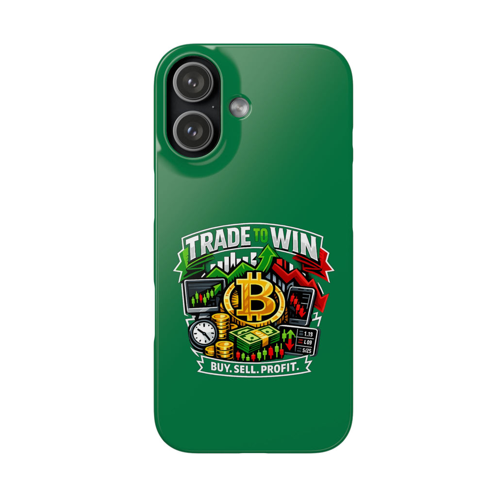 Phone Case — 'Trade to Win' Crypto Trading Design (Buy. Sell. Profit.)