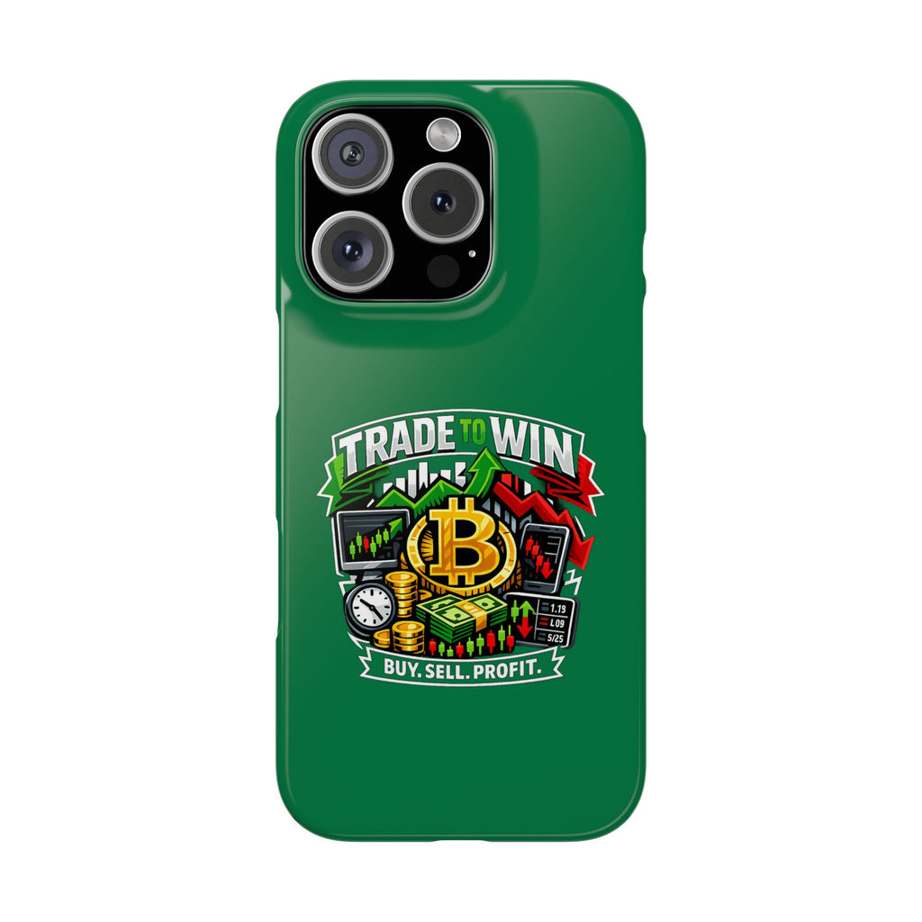 Phone Case — 'Trade to Win' Crypto Trading Design (Buy. Sell. Profit.)