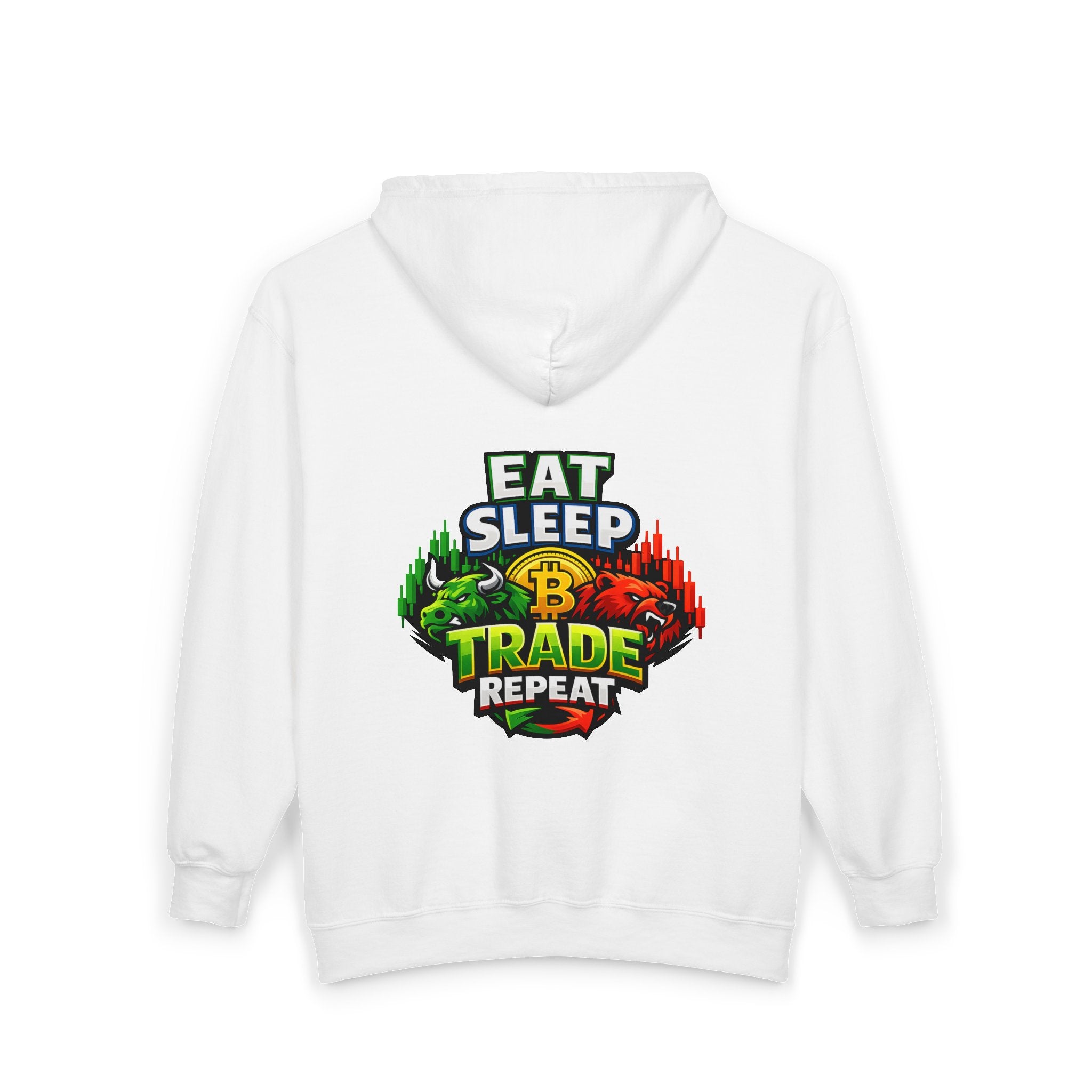Eat Sleep Trade Repeat Zip-Up Hoodie