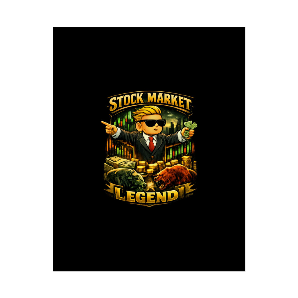 Stock Market Legend Rolled Poster — Wall Art for Traders & Finance Fans